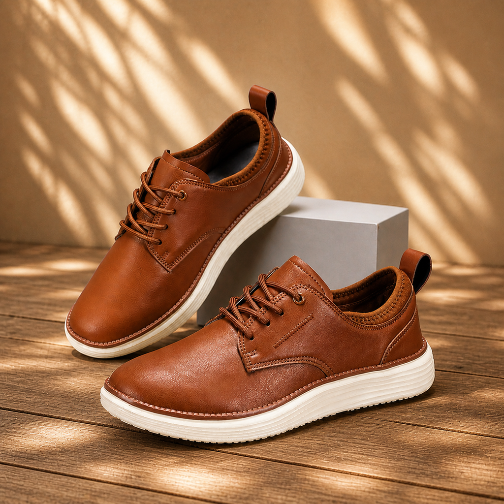Lightweight Leather Sneakers